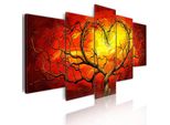 Quadri Su Tela 200X100 Cm 5722 Quadro Su Tela Non Tessuta 5 Pezzi Stampa D'arte Moderna Arte Murale Xxl Decorazione Murale Design Quadro Murale Love