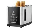 Toaster Sunny To 850 Edelstahl/Schwarz, 800 Watt, FüR 2 Scheiben Toast