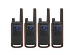 MOTOROLA Funkgeräte Talkabout T82 Quad Case schwarz/orange