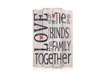 Melko Deko Quadro Decorativo In Legno Decorazione Da Parete Insegna 60 Cm Love Effetto Invecchiato Retrò