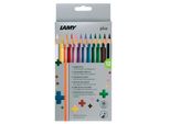 Lamy 1222007 Matite Colorate Triangolari Lamy Plus, Confezione Da 12 Pezzi