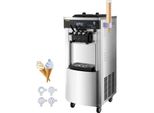 Speiseeisbereiter Stehende Kommerzielle Softeismaschine Eismaschine Ice Cream maker 220V Edelstahl Maschine mit Eikegel - Vevor