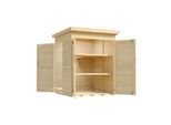 WEKA Gartenschrank »Q 415«, aus Fichtenholz, 152 x 152 x 205 cm