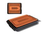Starlyf® elektrischer Tischgrill - Elektrogrill - regelbares Thermostat Smokefree Copper Grill
