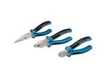 Zangen-Set Professional, 3-Teilig Blau/Schwarz
