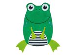 Hugo Frosch Borsa Dell'acqua Calda Rana Copertura In Velluto 0,8 Litri 14X20 Cm Verde