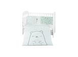 Kikkaboo Kinderbettwäsche Bär 6tlg. Decke 135 x 95 Kissen 45 x 35 Laken 140 x 70 grün