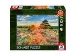 Heide Im Sonnenuntergang, Puzzle 1000 Teile