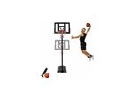 Yardin - Basketballkorb Outdoor Basketballkorb mit Ständer, Basketballständer Höheverstellbare 230 bis 305 cm Basketballanlage mit Basketball, Pumpe