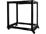 ES 19" Open Frame Serverrack , Rack, Server-Gehäuse schwarz, 15 Höheneinheiten