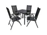Vcm 5-Tlg GartenmöBel Set Sitzgruppe Essgruppe 1Xtisch, 4X StüHle Tisch MaßE Ca. H. 76 X B. 80 X T. 80 Cm Garten Set – StüHle 80 Sw