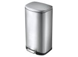 Eko - Cestino A Pedale Della 35 Litri - Acciaio Inox Plastica - Acciaio Inox Opaco