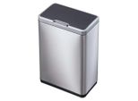 Eko - Cestino Mirage Sensor 20+20 Litri - Acciaio Inox Plastica - Acciaio Inox Opaco, Nero