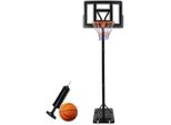 Basketballkorb Basketballständer mit Rollen Basketballanlage - Aufun