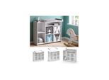 Vicco Wickelkommode Babykommode Wickelregal Oskar Simple Weiß Wickeltisch FäCher