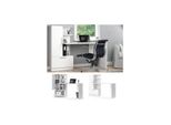 Vicco Arbeitstisch Schreibtisch BüRotisch Tomy Weiß 150X120 Modern Computertisch Pc-Tisch Arbeitszimmer Homeoffice BüRomöBel ComputermöBel Schrankschublade SchranktüR Regalanbau