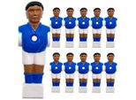 11 Tischkicker Figuren 13mm Frankreich Blau Weiß - Tisch Fussball Kicker Figuren