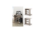 Vicco Computertisch Harm Tisch BüRotisch Laptoptisch BüRo Schreibtisch Rollbar Sonoma