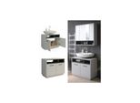 Vicco Waschtischunterschrank Waschbeckenunterschrank Beatrice Grau Anthrazit Modern 80X64 Cm Badkommode Badschrank Badezimmer Schrank BadmöBel SchranktüR Schrankfach