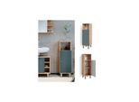 Vicco Midischrank Badschrank Badezimmerschrank Fynn Eiche GrüN Regal BadmöBel