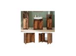 Vicco Waschtischunterschrank Waschbeckenunterschrank Badschrank Kiko Old Style 58X60 Cm Modern Badezimmer Schrank BadmöBel SchranktüR Schrankfach