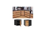 Vicco Eckkommode Ruben 78 X 77 Cm Anthrazit Eiche Schrank