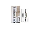 Vicco Badschrank Emma Weiß Sonoma Eiche Badezimmerschrank Hochschrank Badregal