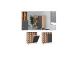 Vicco WäScheschrank Fynn Badschrank Mit WäSchekorb Badezimmerschrank BadmöBel