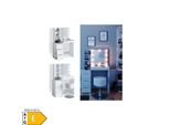 Vicco Schminktisch Frisiertisch Schminkkommode Meryl + Led-Beleuchtung + Hocker