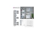 Vicco BadmöBel Set Ilias Weiß Bad Spiegel Kommode Unterschrank Badschrank
