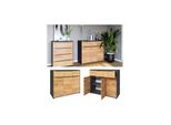 Vicco Kommode Ruben 120 X 102 Cm Anthrazit Eiche Sideboard