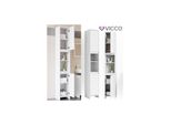 Vicco Badschrank Emma Weiß Badezimmerschrank Hochschrank Badregal Schrank