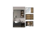Vicco Spiegelschrank Badschrank BadezimmermöBel Viola Anthrazit Eiche Modern 100X75 Cm Badspiegel Badezimmer Schrank BadmöBel SchranktüR Schrankfach