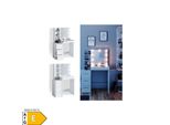 Vicco Schminktisch Frisiertisch Schminkkommode Meryl + Led-Beleuchtung Kommode