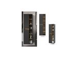 Vicco Hochschrank Badschrank BadezimmermöBel Viola Anthrazit Eiche Modern 50X170 Cm Badkommode Badezimmer Schrank BadmöBel SchranktüR Schrankfach