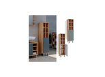Vicco Midischrank Hochschrank Badschrank Fynn Eiche GrüN GroßE TüR BadmöBel