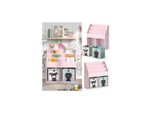 Vicco Kinderbücherregal Luigi 72 x 79 cm, Rosa, Kinderzimmerregal, mit Faltboxen
