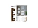 Vicco BadmöBel Set Ilias Weiß Eiche Bad Spiegel Kommode Unterschrank Badschrank