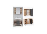Vicco BadmöBel Set Badezimmer MöBel Fynn Spiegelschrank Waschbeckenunterschrank