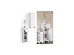 Vicco Badschrank Emma Weiß - Badezimmerschrank Badregal Midischrank Schublade