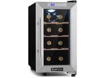 Klarstein - Weinkühlschrank, Getränkekühlschrank Schmal, 1 Zone Kühlschrank mit Glastür, Outdoor GetränkekühlschränkeFreistehend, Weinkühlschrank