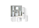 Vicco BadmöBel Set BadezimmermöBel Ruben Spiegelschrank Waschtisch Hochschrank