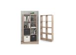 Vicco Raumteiler Scutum 8 FäCher Eiche Sonoma - BüCherregal Wandregal Standregal