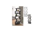 Vicco Raumteiler Levio 6 FäCher Schwarz BüCherregal Standregal Aktenregal Hochregal Regal