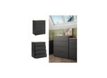 Vicco Sideboard Betti Anthrazit Sonoma 80 X 102 Cm 4 Schubladen