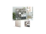 Vicco Raumteiler BüCherregal Standregal Aktenregal Regal 16 Sonoma