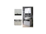 Vicco BadmöBel-Set Badezimmer-MöBel Bad-Schrank Beatrice Grau Anthrazit Modern Badezimmerschrank Waschtischunterschrank Spiegelschrank SchranktüR Schrankfach