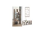 Vicco Raumteiler Noa BüCherregal Standregal Aktenregal Hochregal Regal Sonoma