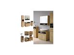 Vicco BadmöBel-Set Badezimmer-MöBel Bad-Schrank Beatrice Eiche Anthrazit Modern Badezimmerschrank Waschtischunterschrank Spiegelschrank Midischrank Hochschrank SchranktüR Schrankfach