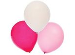 Rote, rosa und weiße Party-Ballons (Pro Set 30) Partyzubehör